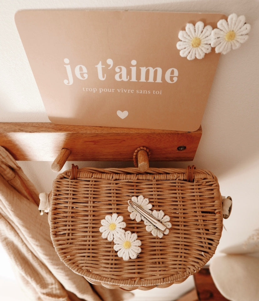Barette Pâquerettes