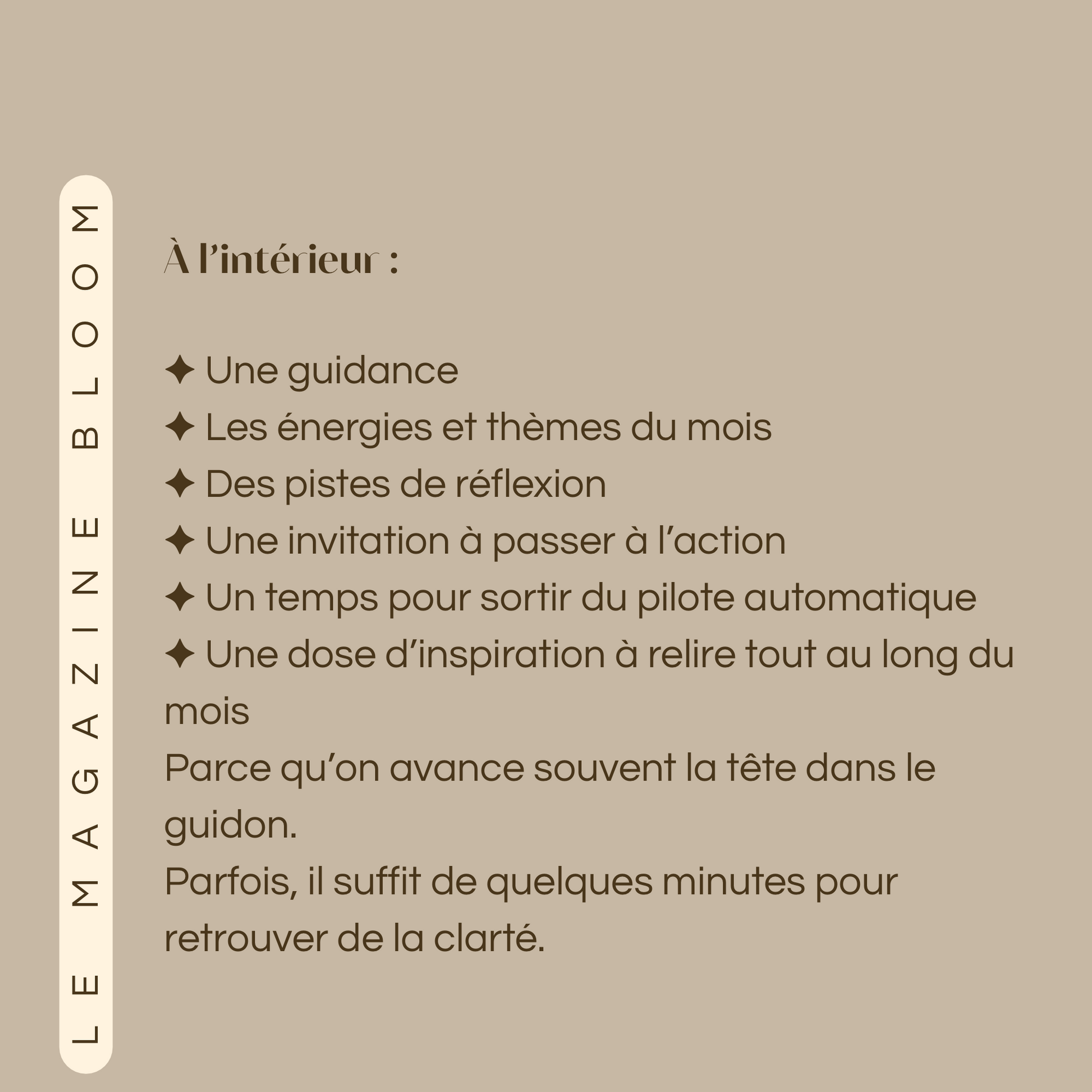Tirage Bloom | 1 Mois