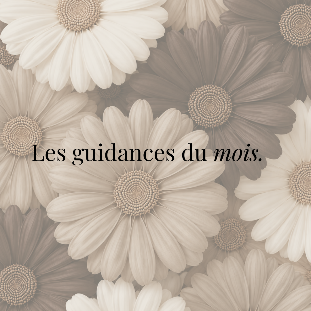 Les guidances du mois