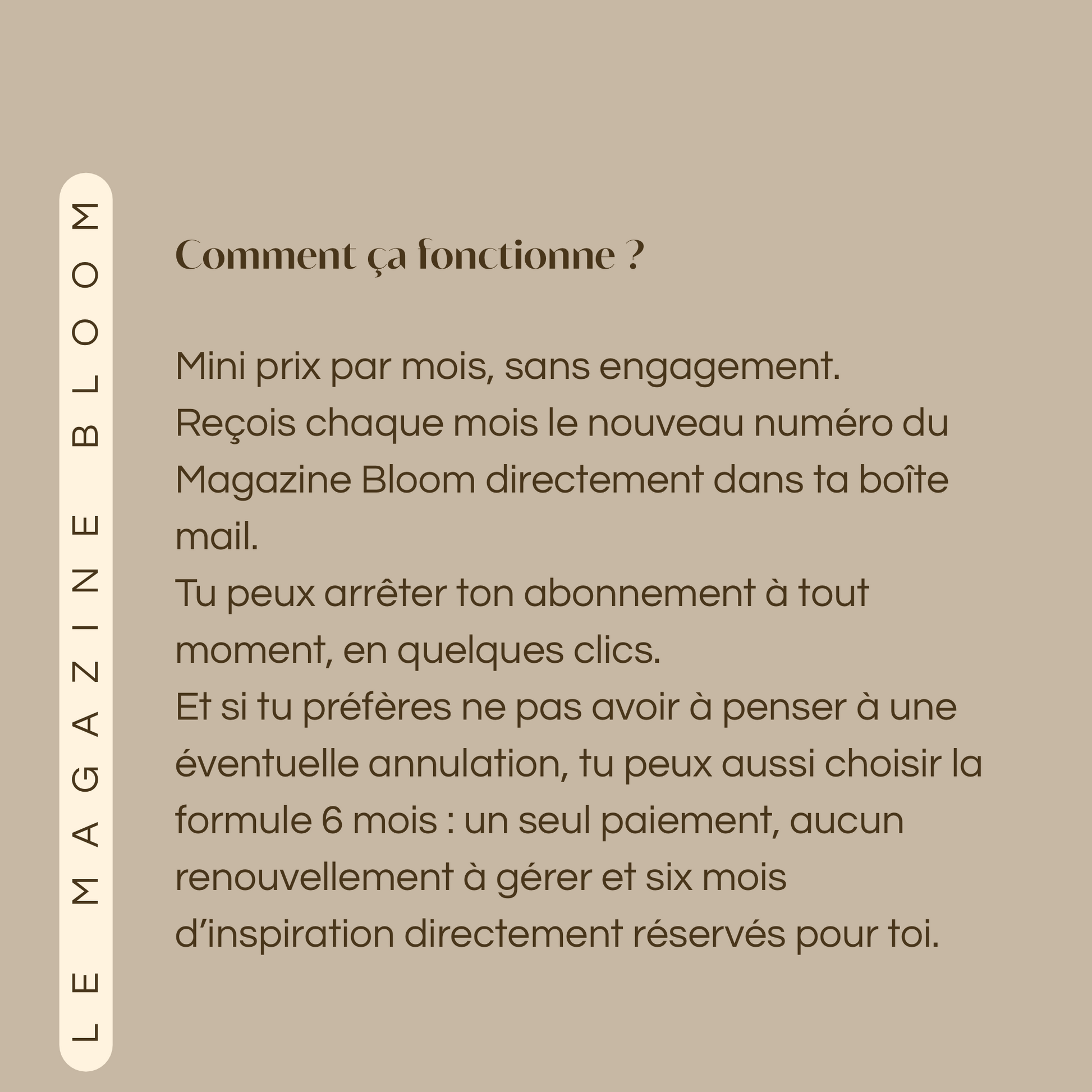 Magazine Bloom | 1 Mois