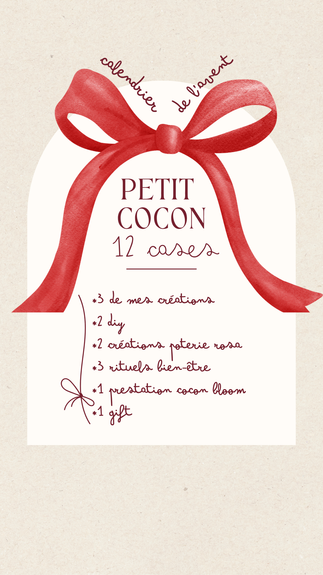 Calendrier de l'Avent ADULTE - Cocon Christmas