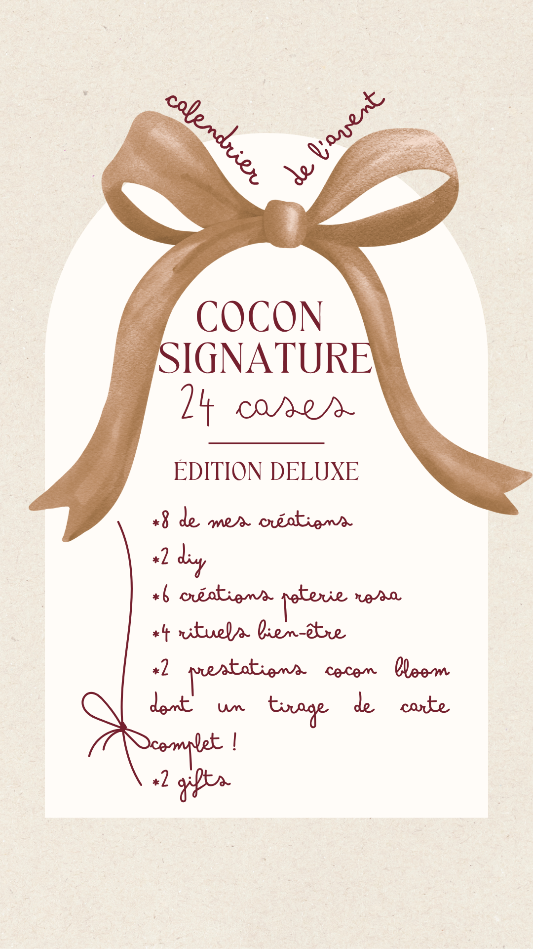 Calendrier de l'Avent ADULTE - Cocon Christmas