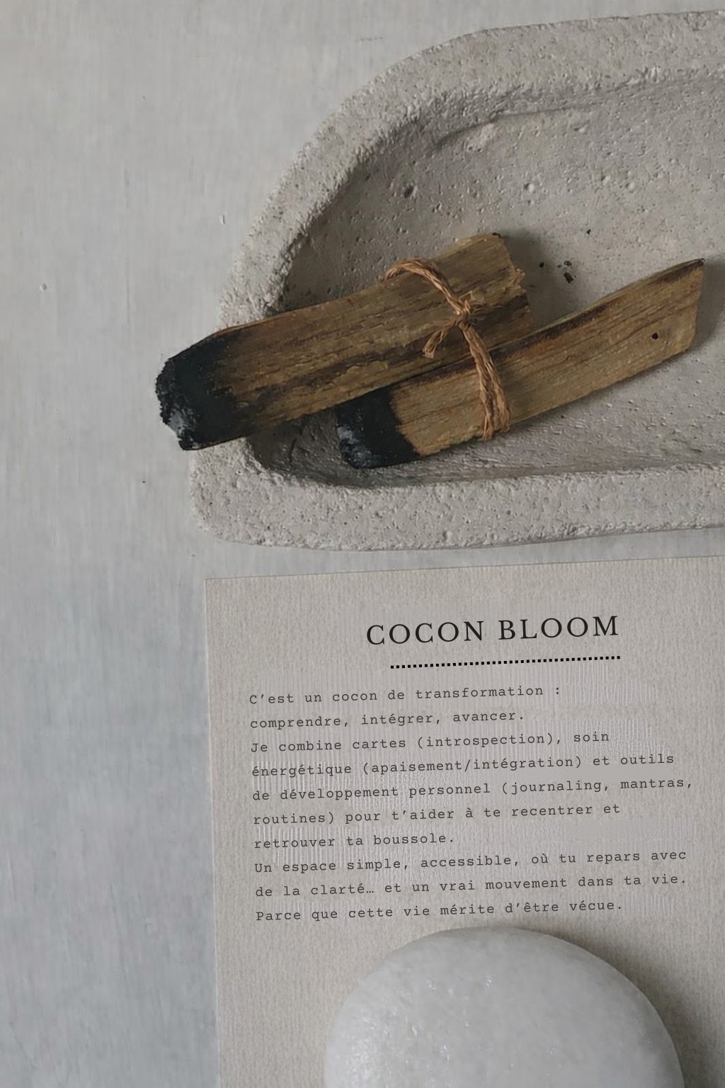 Parcours Cocon Bloom - 3 semaines - Guidance, Soin & Vie antérieure